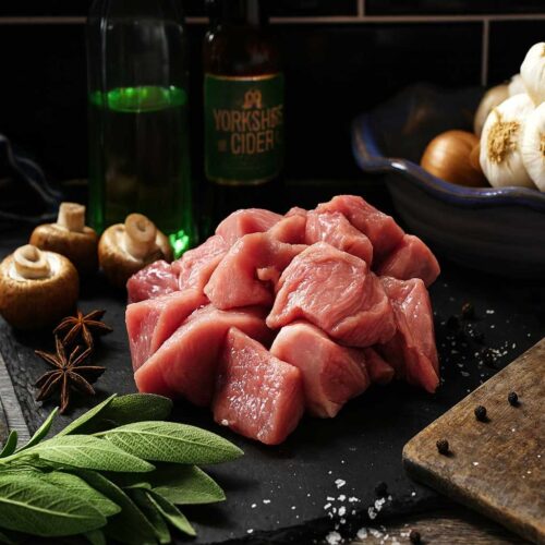 Rare Breed Pork Diced - 500g