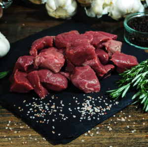 Diced Rare Breed Beef (500g)