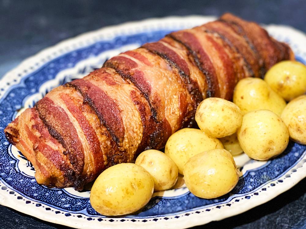 Wild Partridge Fillets in Old Fashioned Streaky Bacon