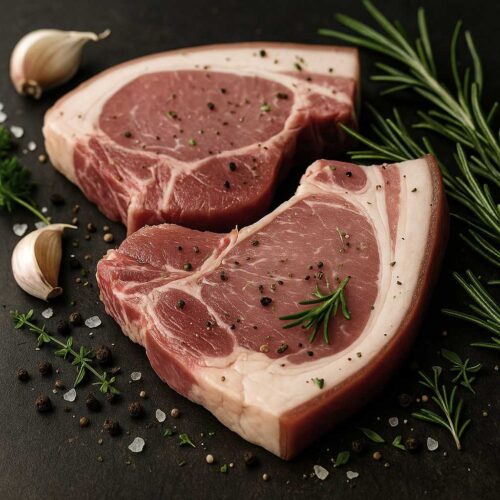 Rare Breed Pork - T-bone Steaks 2 X 14oz
