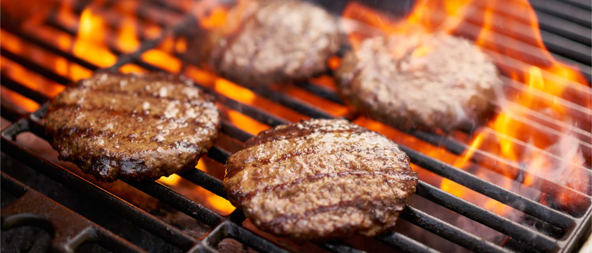 Food cooked on a family barbecue