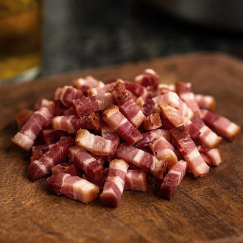 Dry Cured Unsmoked Bacon Lardons - 250g