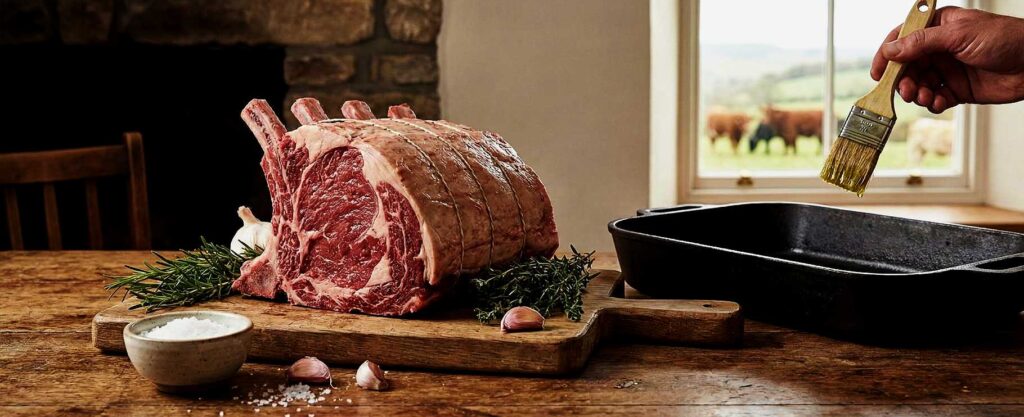 Heritage-breed beef roasting joints