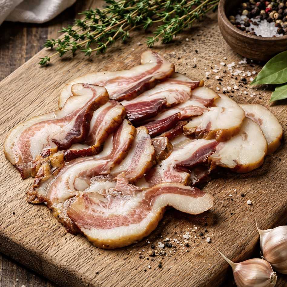 Lishman's Smoked Gaunciale - Sliced 150g