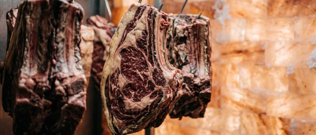 Dry-aged native-breed beef ribs