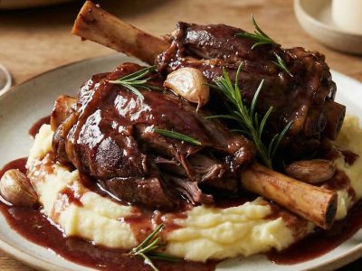 Brasied Mutton Shanks r