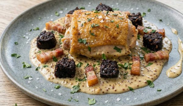 Chicken Black Pudding and Pancetta Recipe