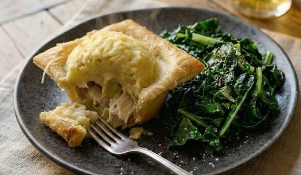 Chicken Thigh Pot Pies with Lard Crust & Parmesan Mash r