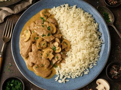 Creamy Pork Stroganoff r
