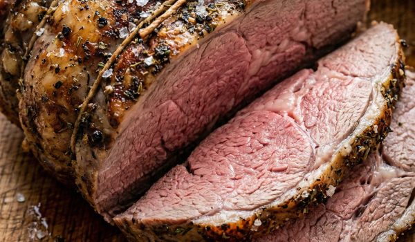 Easter Roast Boneless Leg of Lamb with Garlic, Rosemary, Anchovy & Spring Vegetables