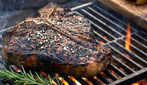 Flame-Cooked T-Bone or Porterhouse Steak r