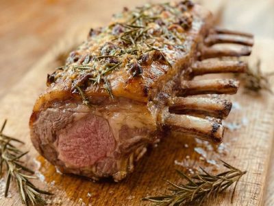 Garlic, Anchovy & Rosemary Rack of Lamb r
