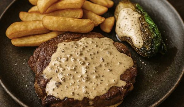 Grid Iron Gourmet - Ribeye in Peppercorn Sauce r