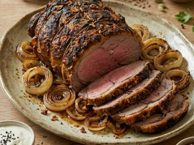 Indian-Style Roast Lamb with Spiced Yoghurt Marinade