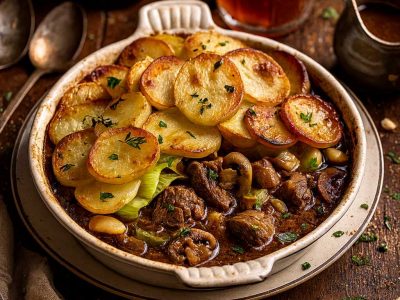 Lamb Hotpot with Beer and Gravy r