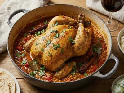 One-Pot Indian-Spiced Whole Chicken r
