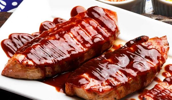 Pork Loin Steaks with BBQ Sauce