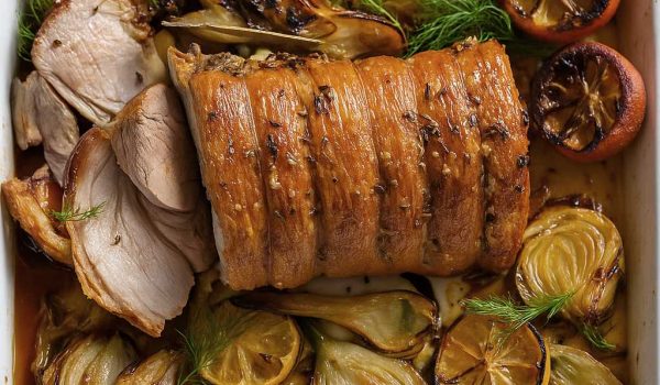 Roast Pork Shoulder with Fennel & Lemon r