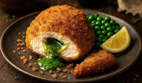 Rustic Chicken Kiev with Accompaniments