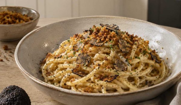 Truffle Cacio e Pepe with Beef Fat Pangrattato Recipe